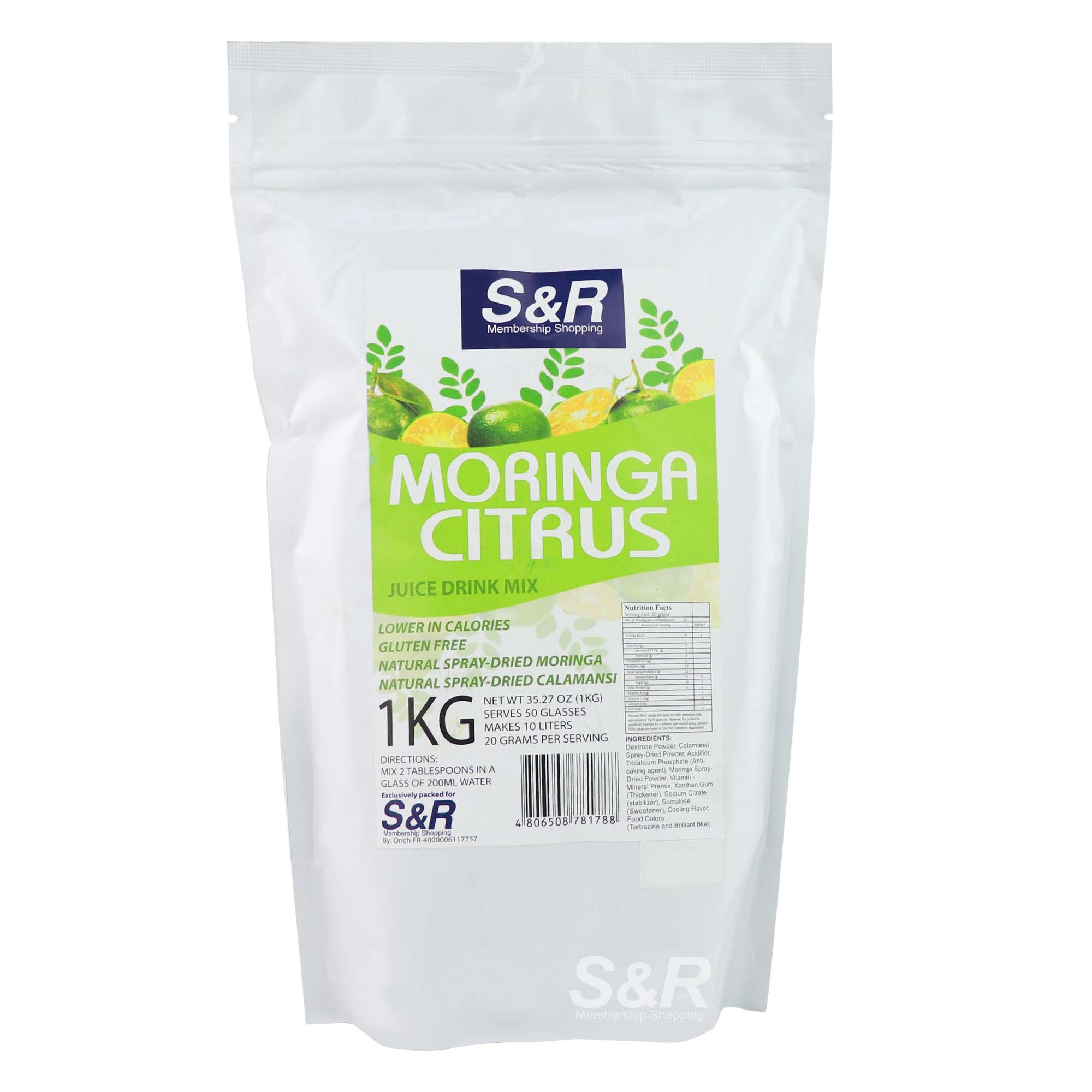 S&R Moringa Citrus Juice Drink Mix 1kg
